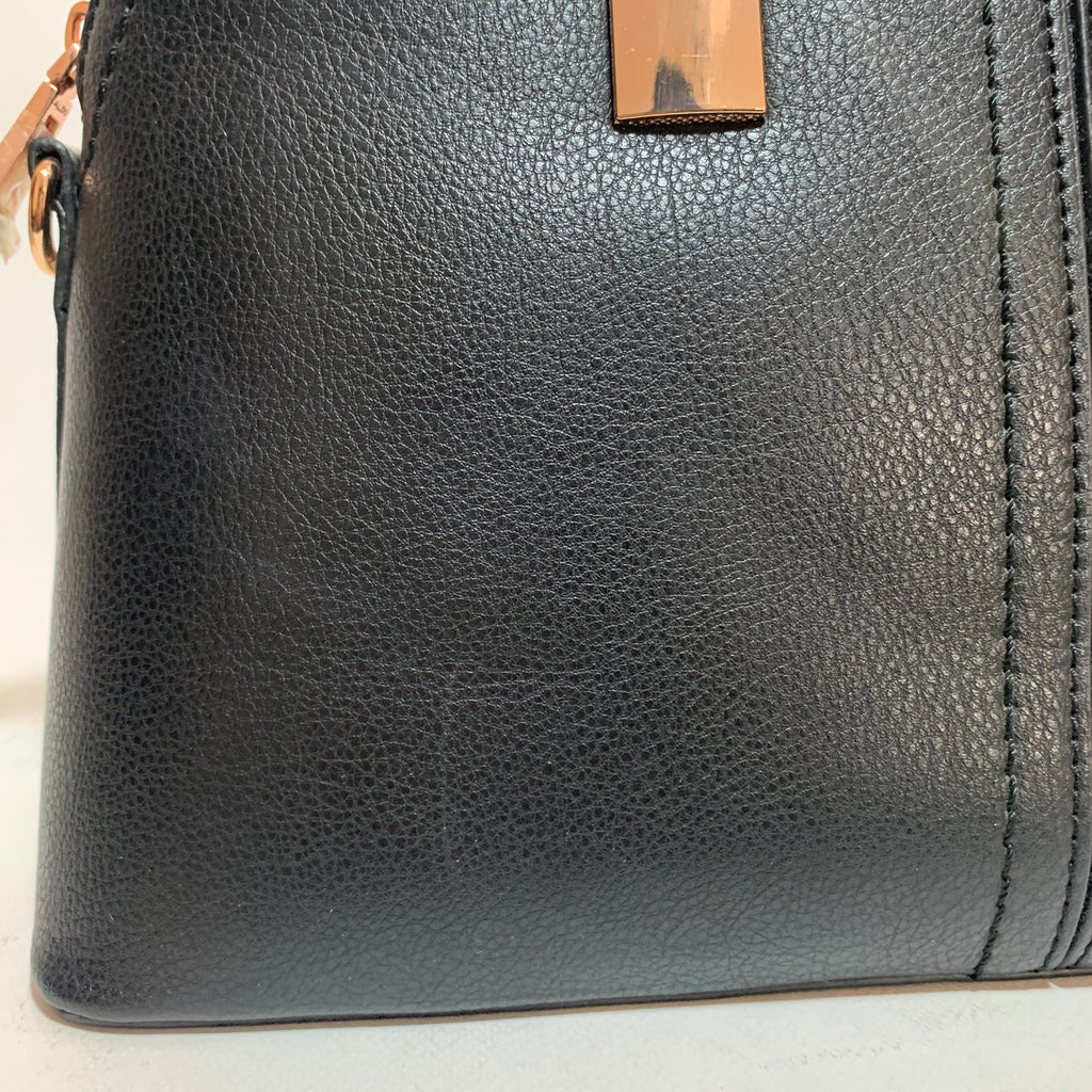 ALDO Black & Snakeskin Dome Tote | Gently Used |