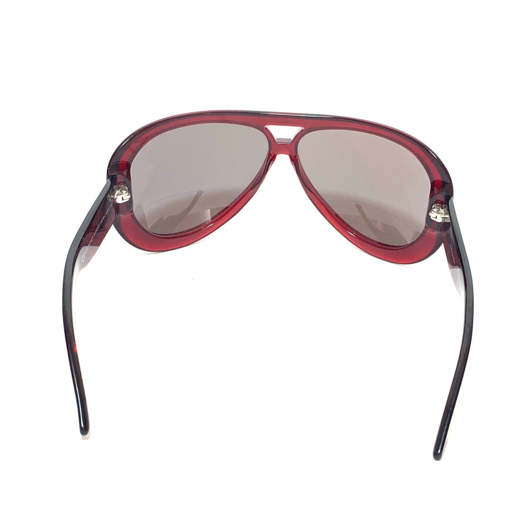 Dior 'Aviadior 1' Burgandy Sunglasses | Gently Used |