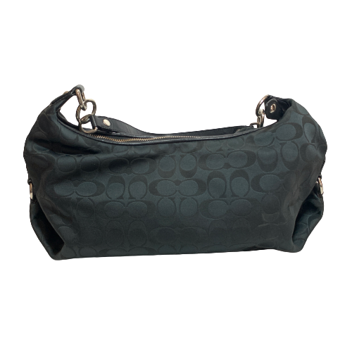 Coach Black Monogram Shoulder Bag | Pre Loved |