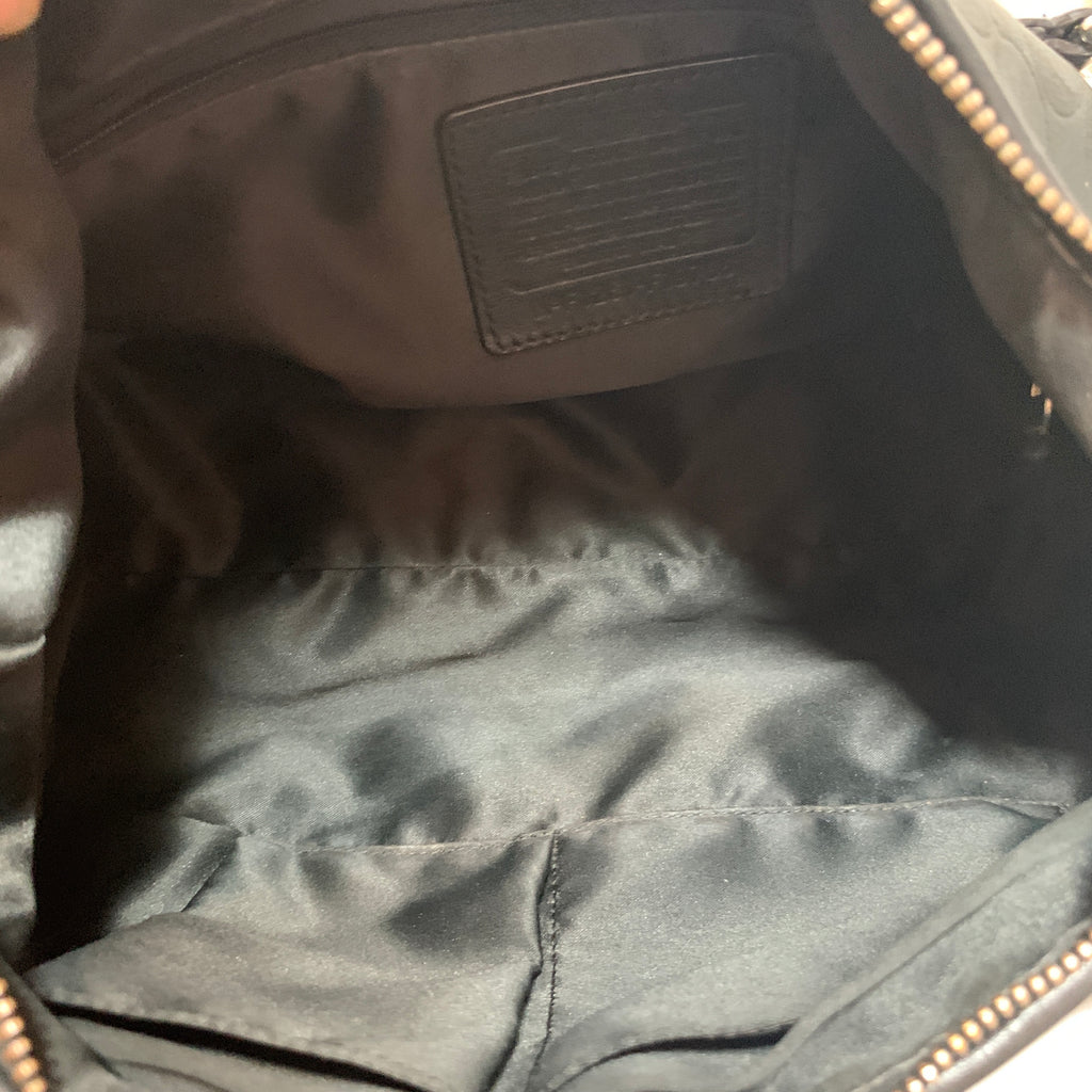 Coach Black Monogram Shoulder Bag | Pre Loved |