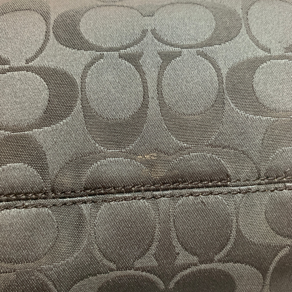 Coach Black Monogram Shoulder Bag | Pre Loved |