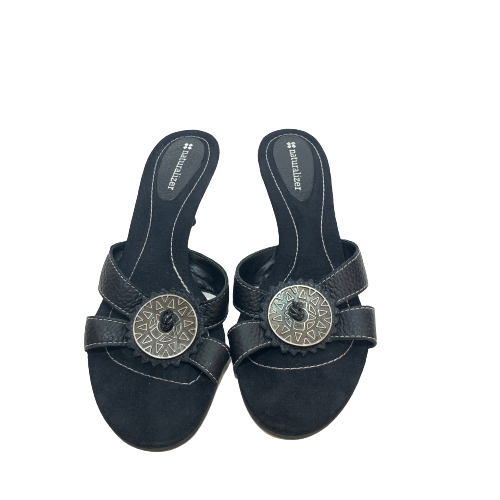 Naturalizer Black Heeled Sandals | Gently Used |