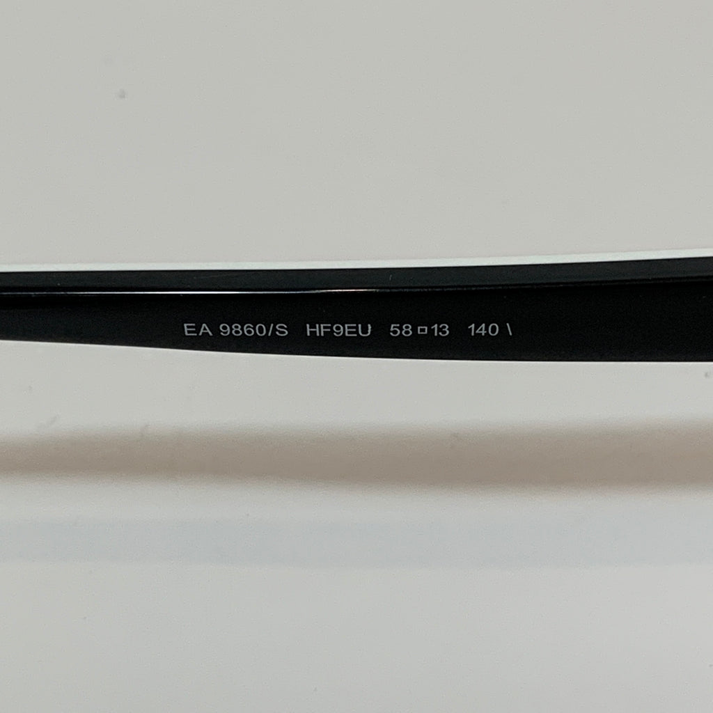 Emporio Armani EA9860/S Black and White Unisex Sunglasses | Like New |