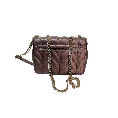 Kate Spade Mini Emelyn 'Briar Lane' Metallic Quilted Leather Shoulder Bag | Brand New |