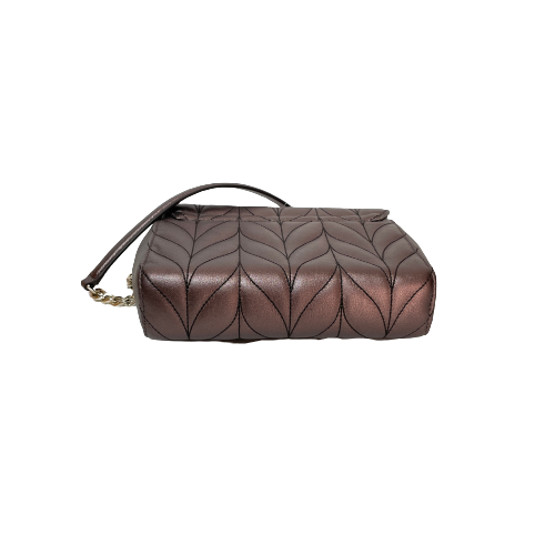 Kate Spade Mini Emelyn 'Briar Lane' Metallic Quilted Leather Shoulder Bag | Brand New |