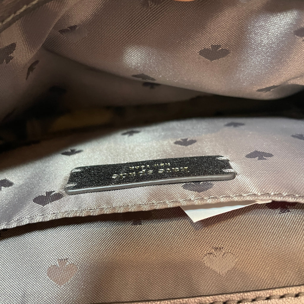 Kate Spade Mini Emelyn 'Briar Lane' Metallic Quilted Leather Shoulder