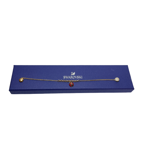 Swarovski Gold Lady Bug Bracelet | Brand New |