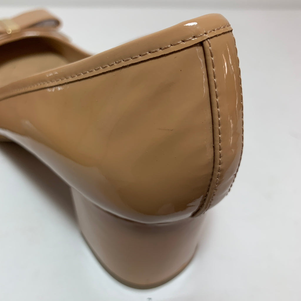 Michael Kors Beige 'Kiera' Ballet Flat Block Heel Pumps | Brand New |