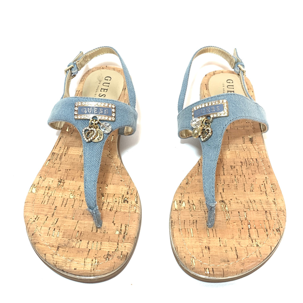 Guess Denim Thong Sandals | Like New |
