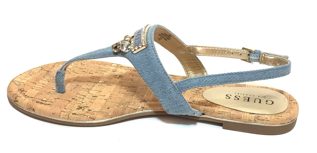 Guess Denim Thong Sandals | Like New |