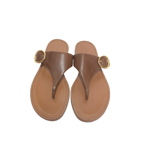 Coach Tan Leather Sandals | Gently Used |