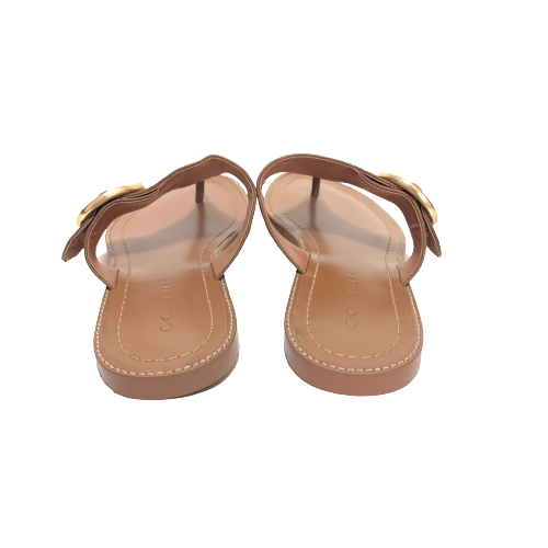 Coach Tan Leather Sandals | Gently Used |