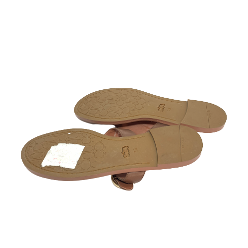 Coach Tan Leather Sandals | Gently Used |