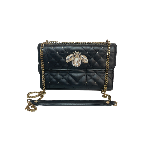 DUNE Black Quilted Rhinestone Shoulder Bag | Gently Used |