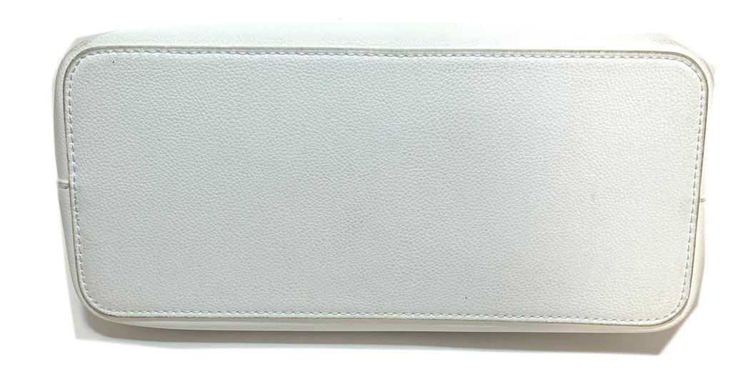 Charles & Keith White Silver Chain Shoulder Bag | Gently Used |