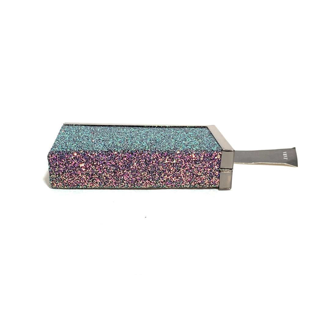 ZARA Glitter Box Clutch | Brand New |
