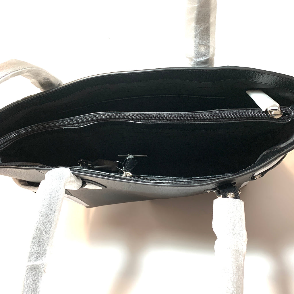 Michael Kors Black Leather Voyager Leather Tote | Brand New |