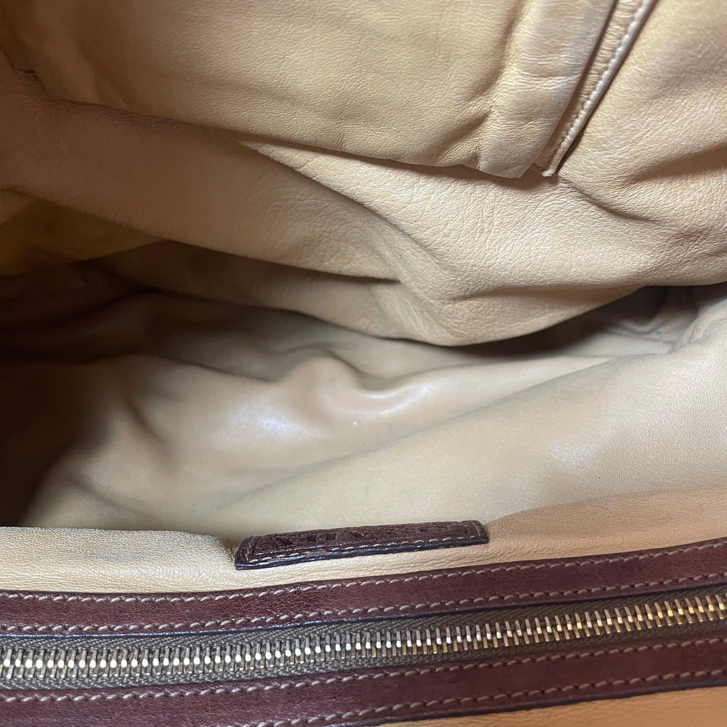 Prada Buffalo Leather Cocoa Frame Washed Bag | Gently Used |