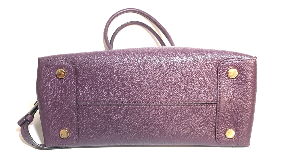 Michael Kors Purple Leather Mercer Satchel | Pre Loved |
