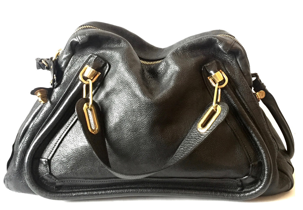 Chloe Black Pebbled Leather Bag | Gently Used | - Secret Stash