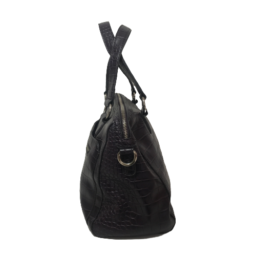 Liz Claiborne Purple Faux Leather Tote | Gently Used |