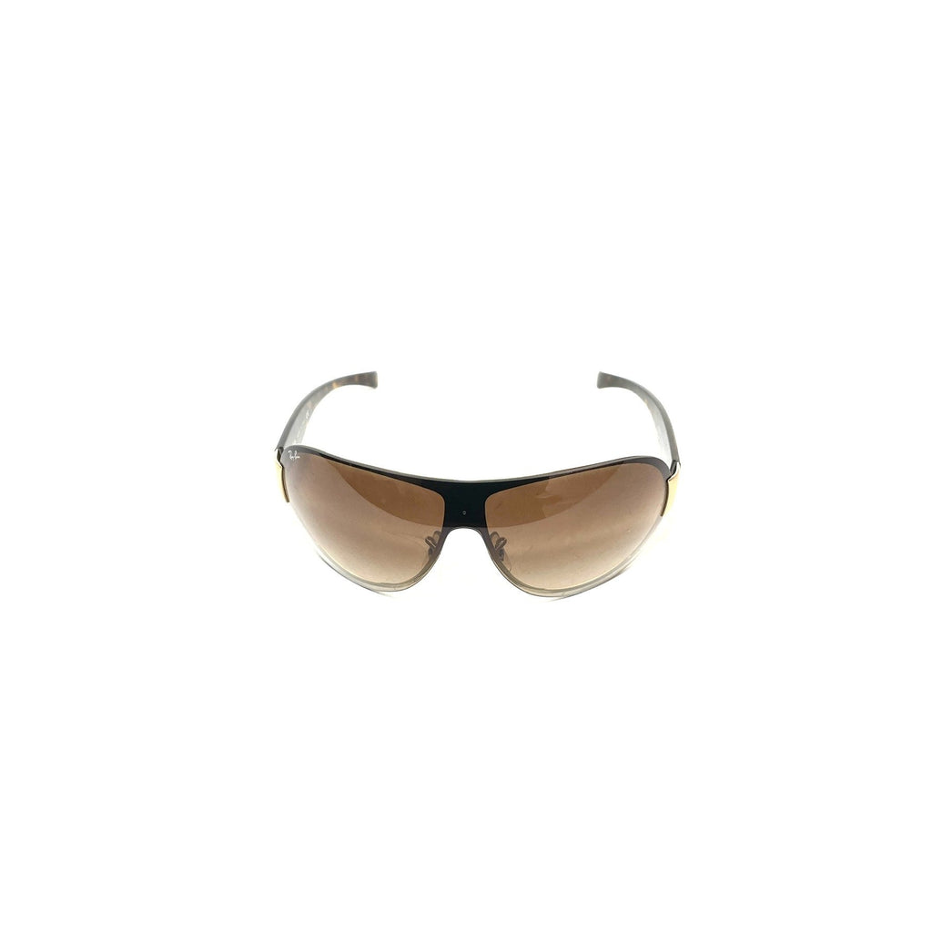 Ray-Ban RB 3350 Brown Rimless Unisex Sunglasses | Pre Loved |
