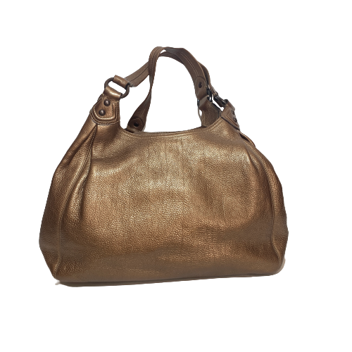 Coach Metallic Bronze Shoulder Bag | Pre Loved |