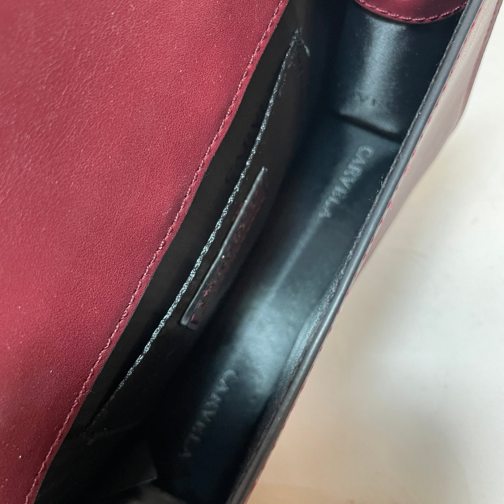 Carvela By Kurt Geiger Maroon Small Shoulder Bag | Brand New |