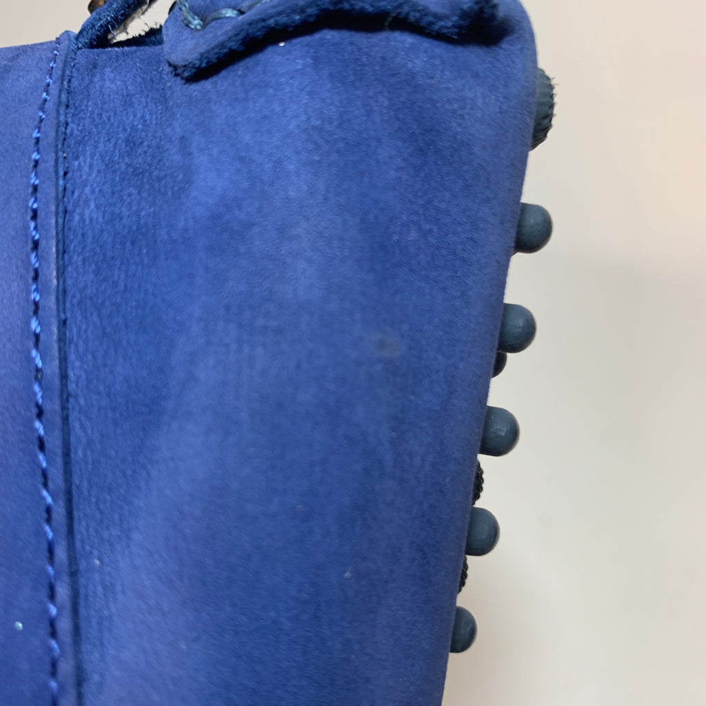 Massimo Dutti Blue Suede Driving Loafers | Gently Used |