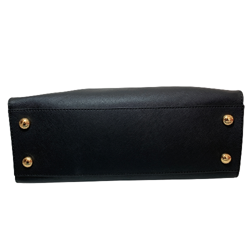 Michael Kors Black Leather 'Hamilton Lock' Satchel | Gently Used |