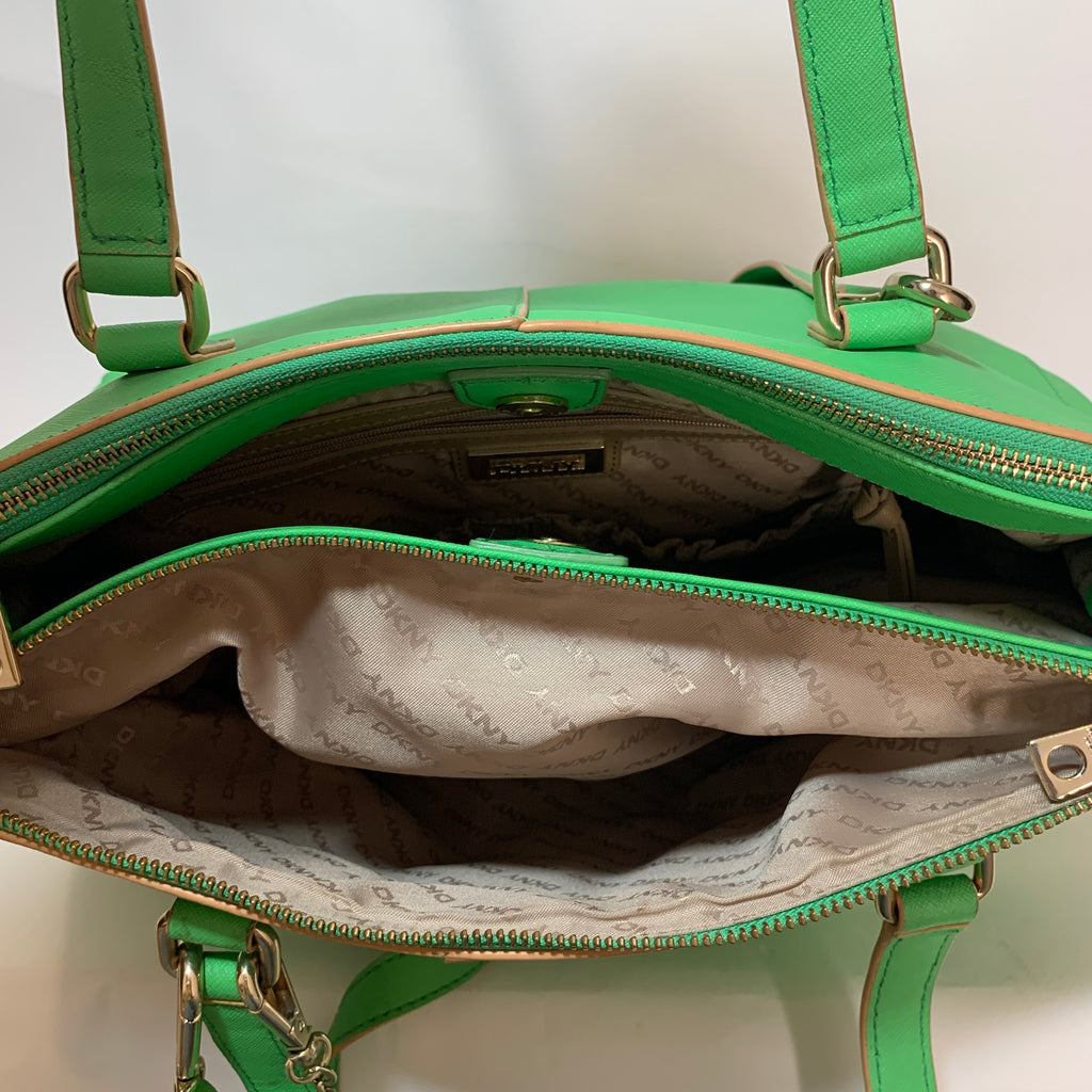 DKNY Green Leather Large Bag | Pre Loved |