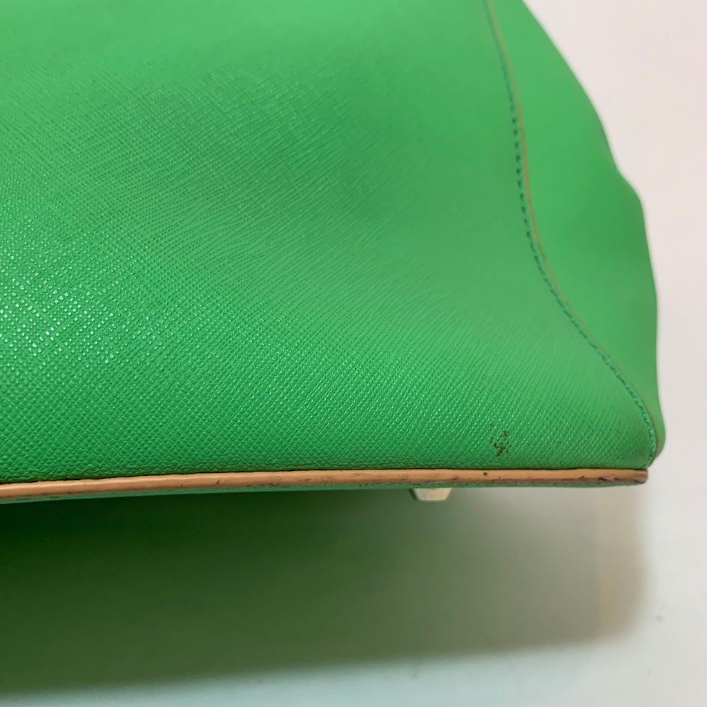 DKNY Green Leather Large Bag | Pre Loved |