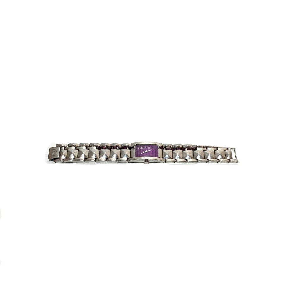Esprit Silver & Purple Stainless Steel Watch | Pre Loved |