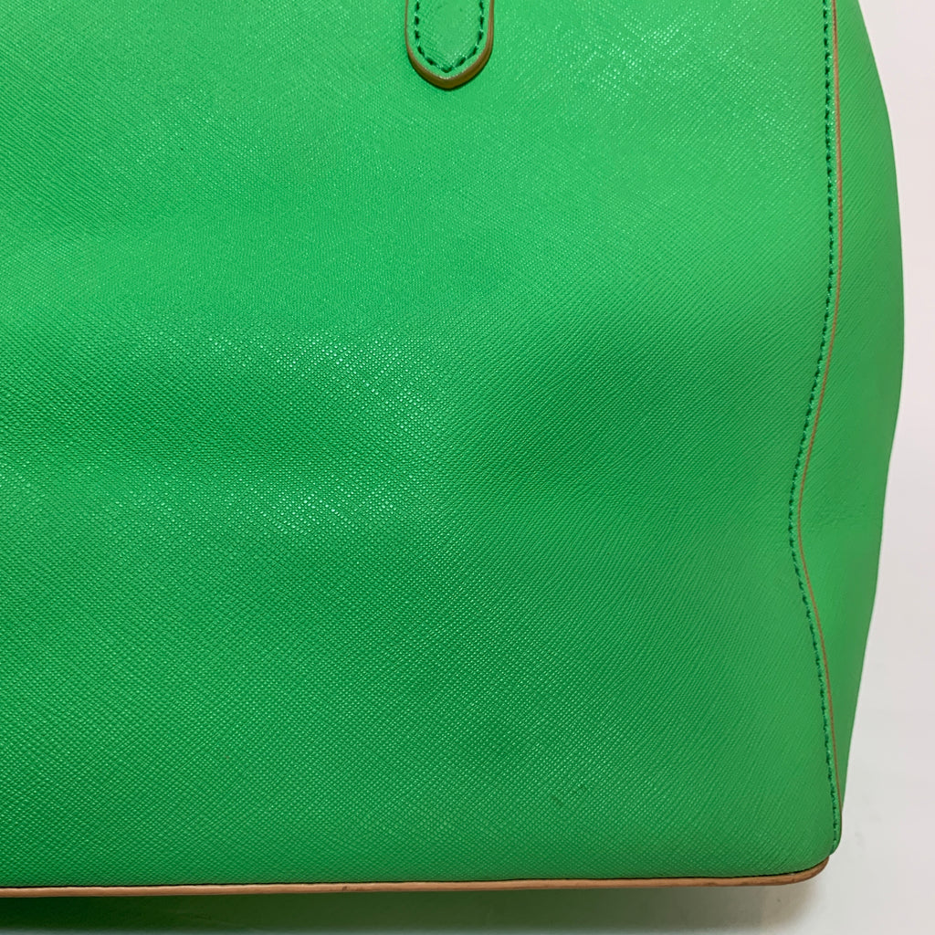 DKNY Green Leather Large Bag | Pre Loved |