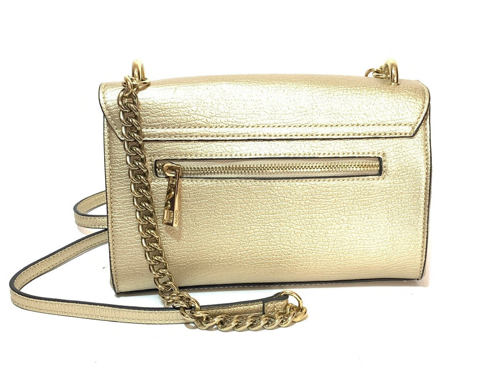 ALDO Gold Pompom Charm Cross-body Bag | Pre Loved |
