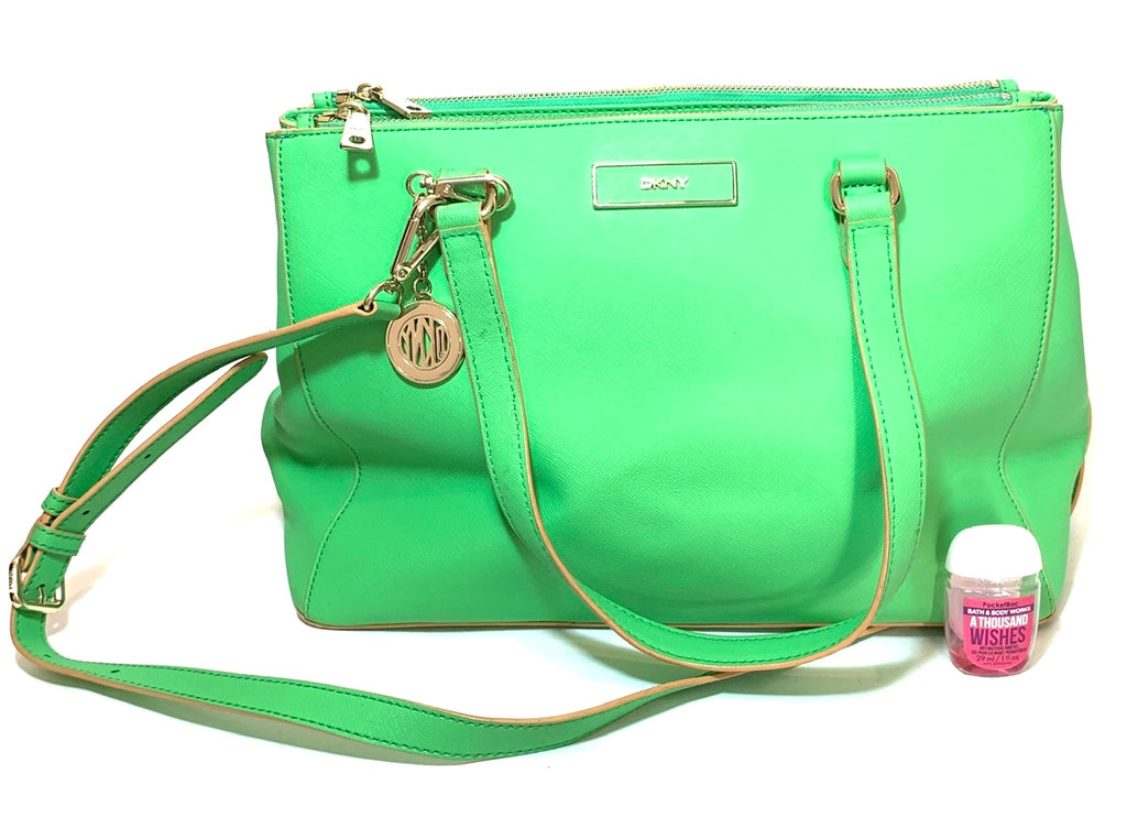 DKNY Green Leather Large Bag | Pre Loved |