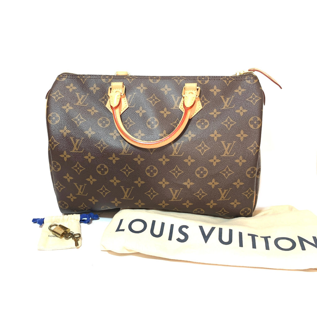 Louis Vuitton Monogram Canvas Speedy 35 Bag | Like New |