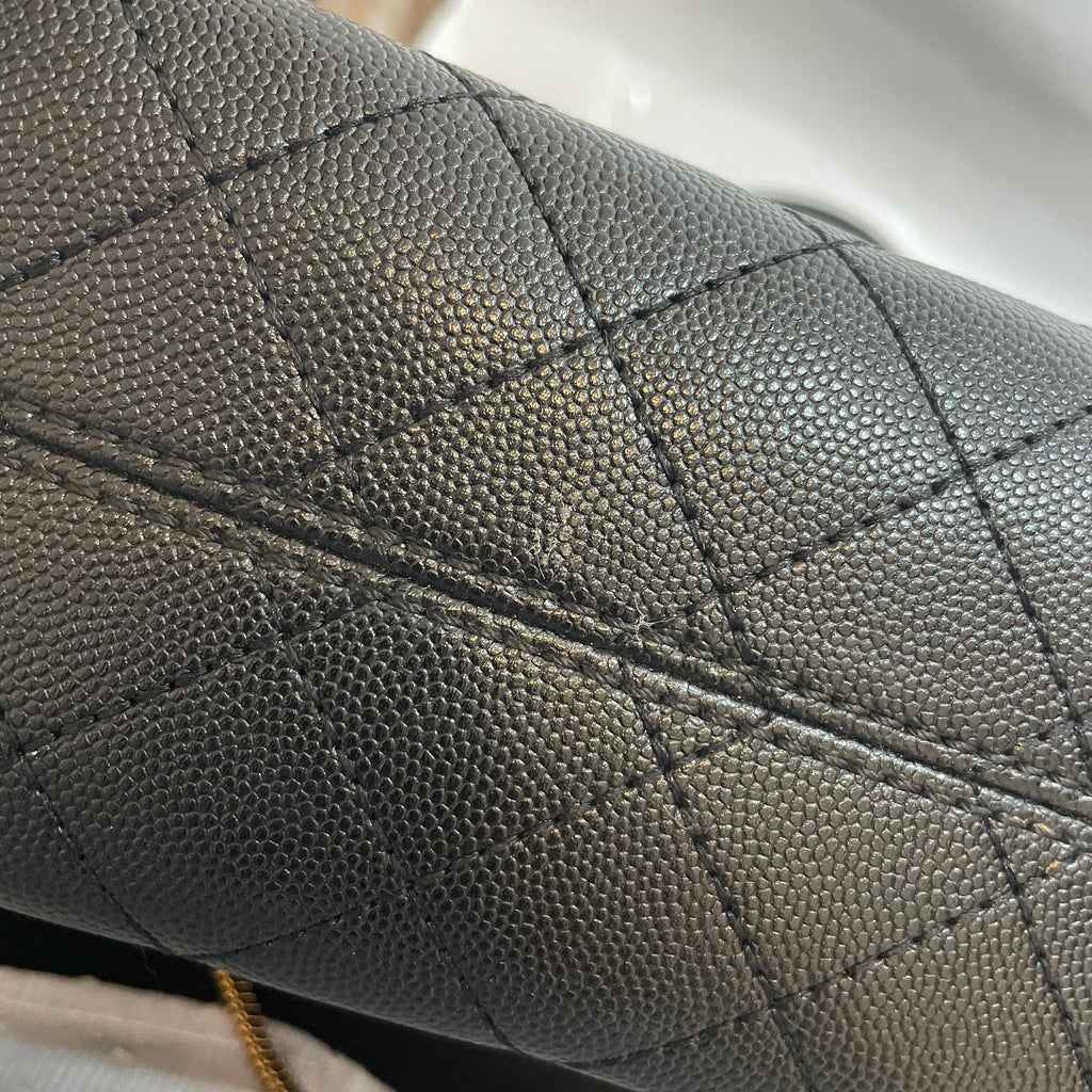 Charles & Keith Black Small Quilted Shoulder Bag | Like New |
