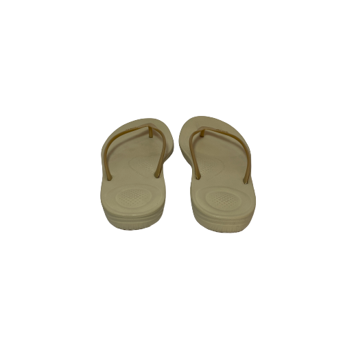 Fitflop Gold Rubber Ergonomic Flip-Flops | Like New |