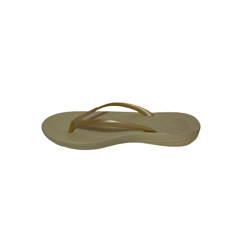 Fitflop Gold Rubber Ergonomic Flip-Flops | Like New |