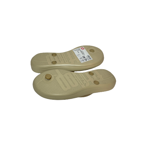Fitflop Gold Rubber Ergonomic Flip-Flops | Like New |