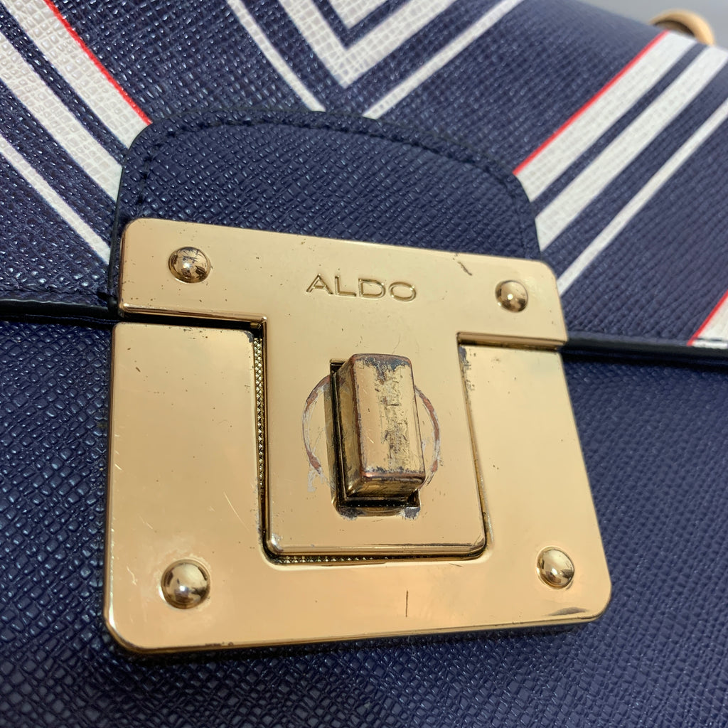 ALDO Blue Printed Cross-Body Bag | Pre Loved |