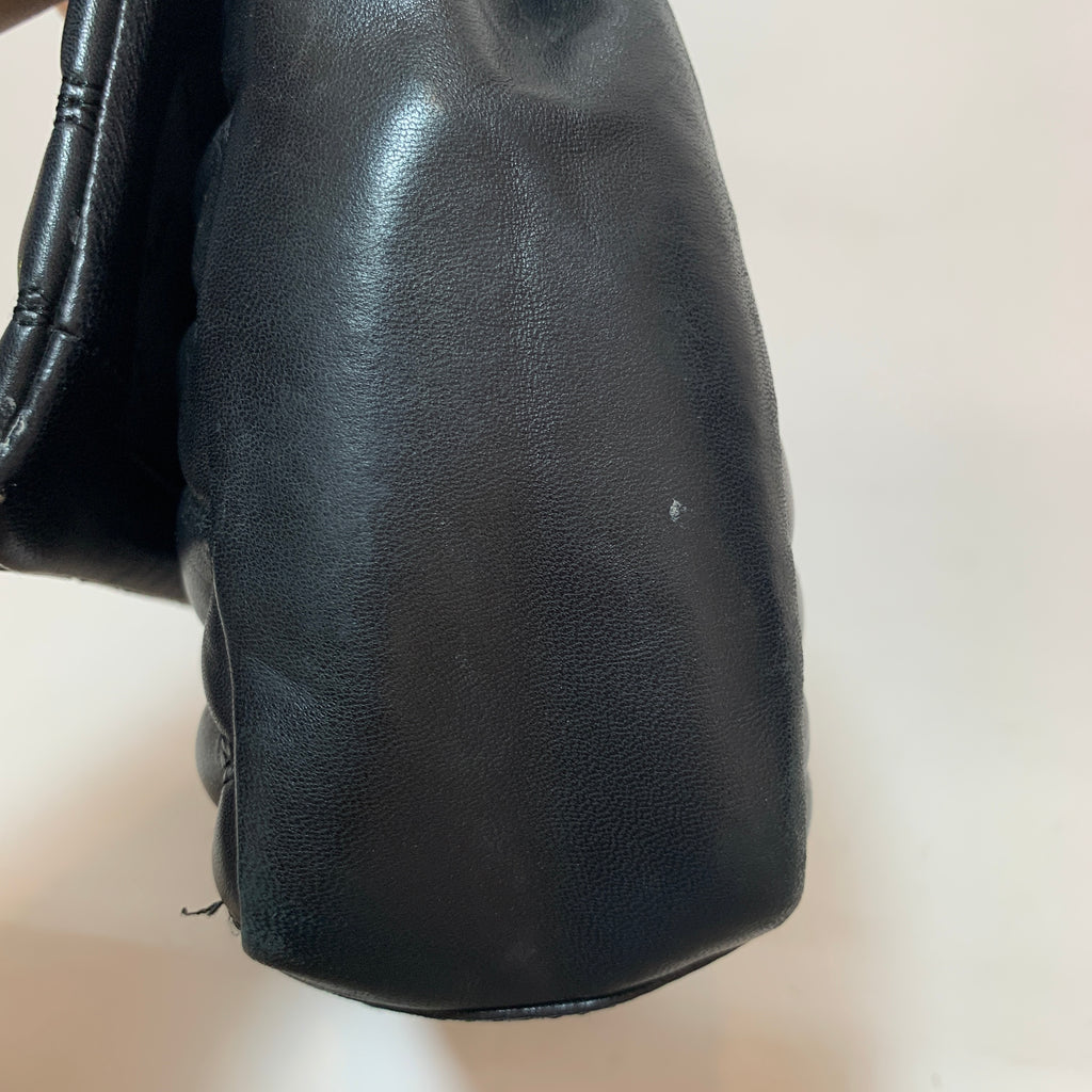 DKNY Black Quilted Leather Shoulder Bag | Pre Loved |