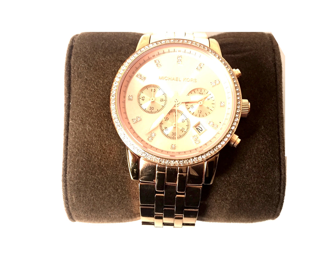 Michael Kors Rose Gold MK 6343 Watch | Gently Used |