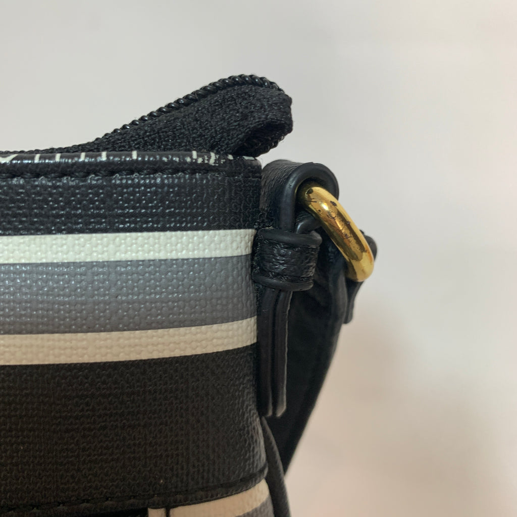 Tommy Hilfiger Black Striped Cross-Body Bag | Gently Used |