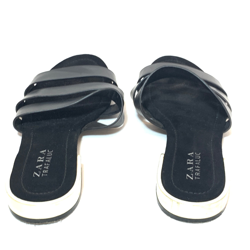 ZARA Black Multi-Strap Sandals | Pre Loved |