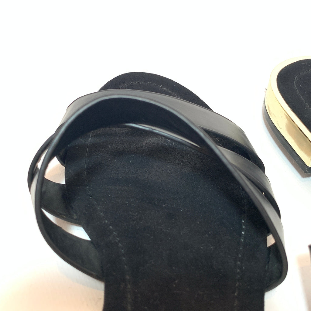 ZARA Black Multi-Strap Sandals | Pre Loved |