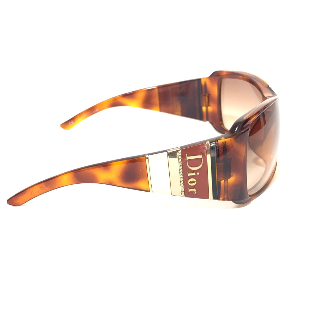 Dior Black and Brown 'Diorstripes 2' Sunglasses | Like New |
