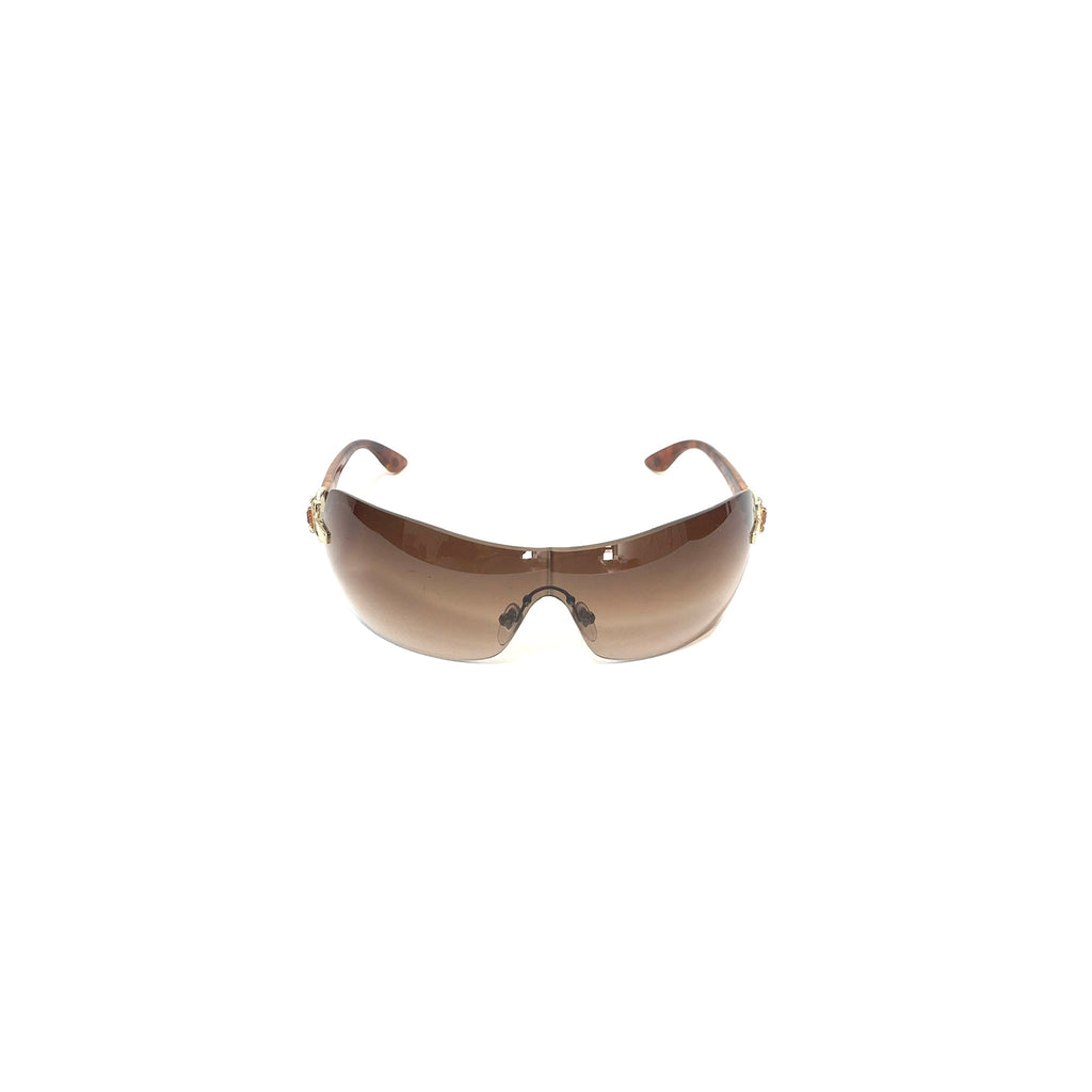 Bvlgari Brown 6052B Rimless Sunglasses | Like New |