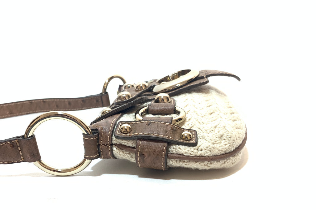 Guess Cream Knit Small Shoulder Bag | Gently Used |